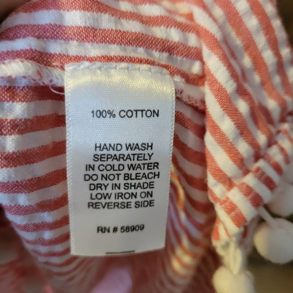 SALE-GB brand women's red and white candy stripped off shoulder dress size small - Picture 8 of 10